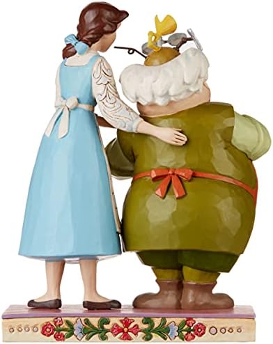 Enesco Disney Traditions de Jim Shore Beauty and the Beast Belle e Maurice, a estatueta do inventor, 9 polegadas, multicolor