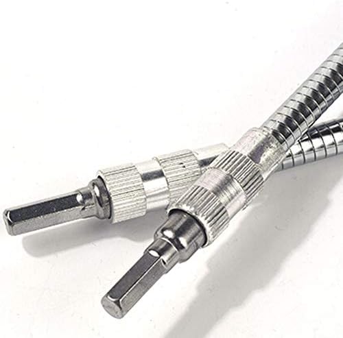 Koqwez33 eixos flexíveis de metal de 15-40cm, bits de extensão flexível flexão flexão de conexão