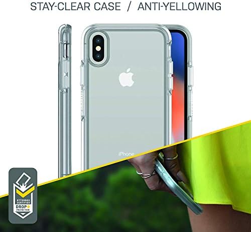 OtterBox Symmetry Clear Series Case para iPhone XS & iPhone X - Embalagem de varejo - dentro das linhas