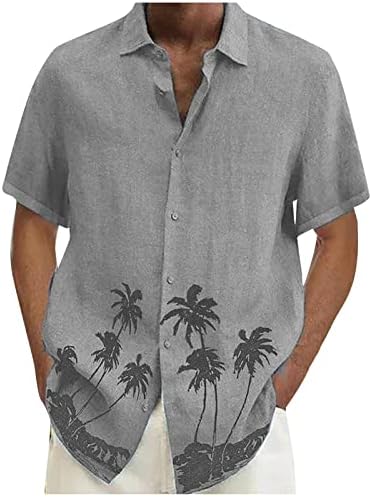 Dudubaby masculino casual férias de praia usam moda havaiana de mangas curtas