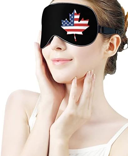 American Flag Canadian Flag Sleep Máscara Olhos macios Capas de olhos bloqueando as luzes vendidas com alça
