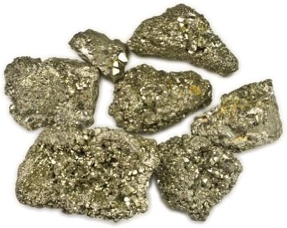 Materiais Hypnotic Gems: 18 libras pirita tolos pedras médias de ouro do Peru - 1-1,5 polegada AVG