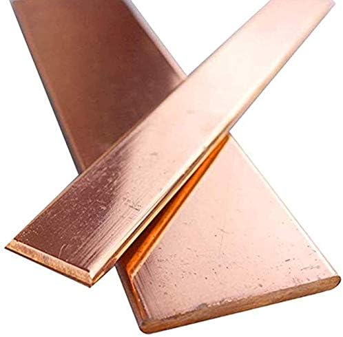 Folha de cobre pura de Yiwango 1pcs 3,9 T2 Cu Metal Barra plana Scraps Diy Crafts espessura de metalworking