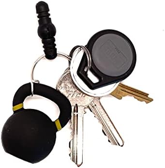 NA1 Kettlebell Keychain 2PC Conjunto, preto/amarelo/azul