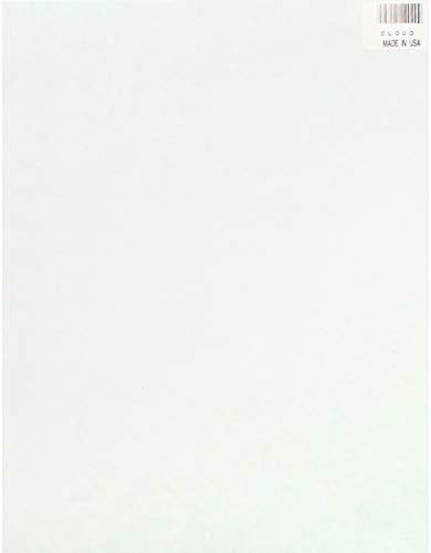 S.E.I. Papel de veludo de 8,5 polegadas x 11 polegadas, cor azul francesa, 12 folhas