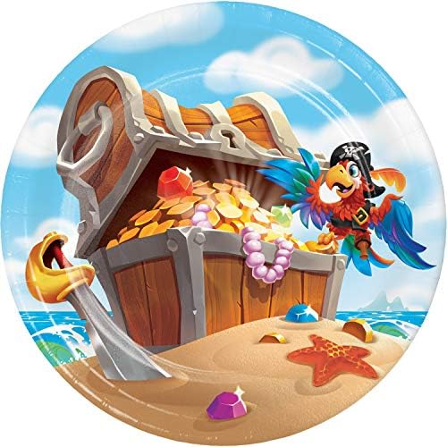 Placas de sobremesa de pirata da Ilha Treasure, 24 ct
