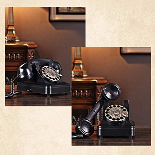 SJYDQ Antique Telefone fixo de luxo de luxo de luxo Telefone fixo com fio para hotel em casa