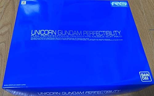 Bandai 1/144 RG RX-0 Unicorn Gundam Perfectibilidade, não incluída caixa de raio azul
