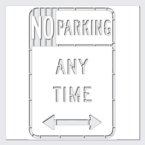 Estêncil-Sem estacionamento, modelo de sinal de bricolage pintado reutilizável, melhor vinil grande