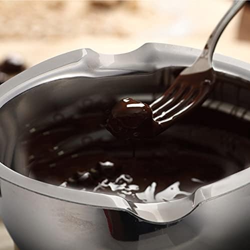 Hemoton Candy Melting Pot Chocolate Pot Derretimento de aço inoxidável panela de caldeira dupla com