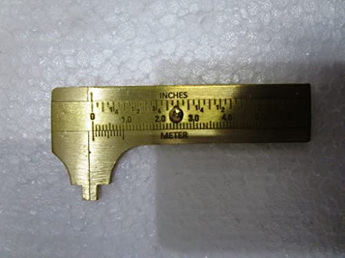 Mini régua de bolso de latão Handy Sliding Gitle Brass Vernier Paliper Régua Medição Ferramenta de Medição