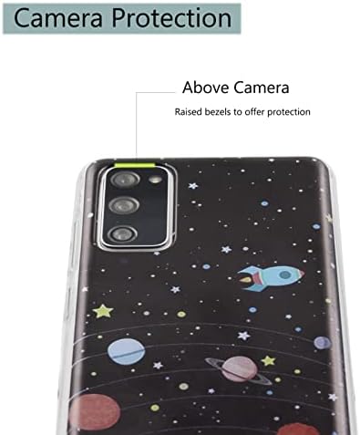TNCYOLL Compatível com o caso Samsung Galaxy S20 FE, design do planeta espacial Cute