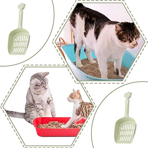 Wiiailoo 2 PCS PET espalhando bolos de lixo de lixo de gato de plástico forte para cádicas de areia de gato