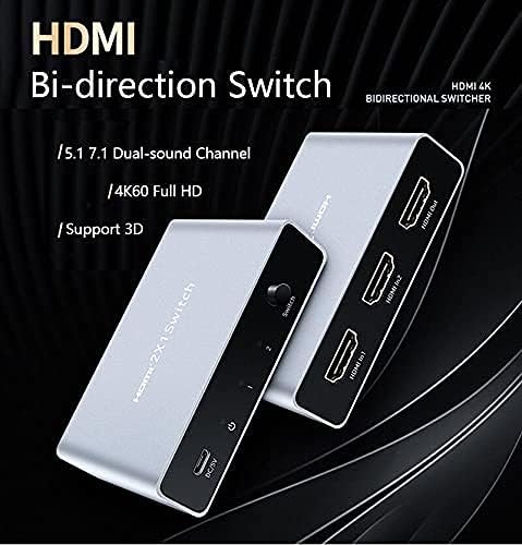 4K 3D 1080P Switcher Bi-Direction HDMI Switch 1x2 2x1 Adaptador Video Converter para Xiaomi TV Box PS4 PC