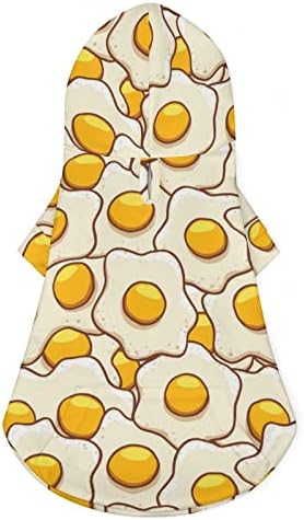 Camisa de uma peça de uma peça de ovos fritos com traje de cachorro na moda com acessórios para