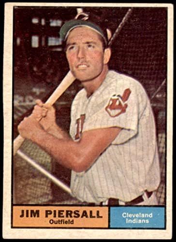 1961 Topps 345 Jimmy Piersall Cleveland Indians VG/Ex Indians