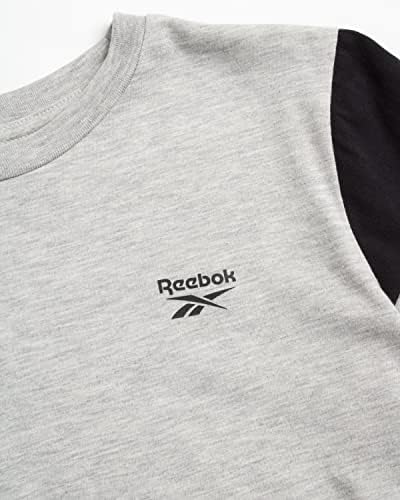 Reebok Boys 'Jogger Conjunto - 3 peças Camiseta de manga curta e corredores de lã