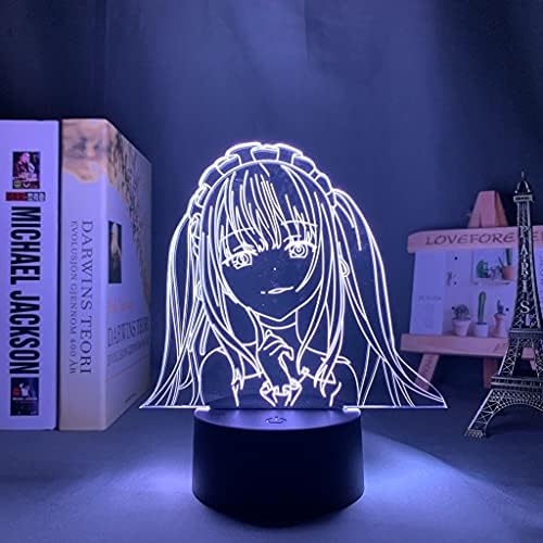 Tamanho grande leve LED Alita Battle Battle Angel Figura para quarto Decorativo Night Light Birthday Birthday