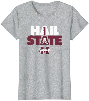 T-shirt de espada Bulldogs State Bulldogs do Mississippi oficialmente