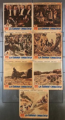 Kit Carson Original Posters italianos de filmes italianos Sete diferentes 19x19 Dana Andrews Jon Hall Iron