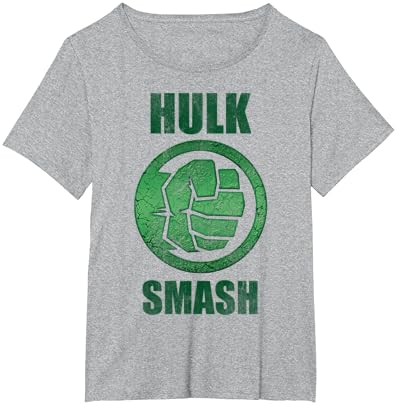 Marvel Hulk Smash Fist Circle Logo Green Stone Poster Camiseta