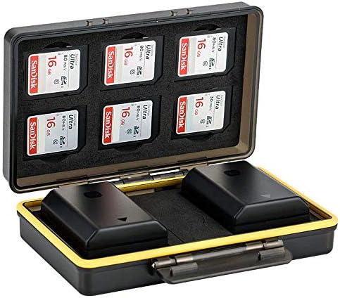 6 slots sd sdhc sdxc hold storer de cartão de memória com 2 slots de bateria da câmera para canon lp-e6