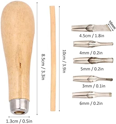 Cortige Cutter Linoleum, 2 Definir ferramenta de escultura em madeira de escultura de cortador de linóleo