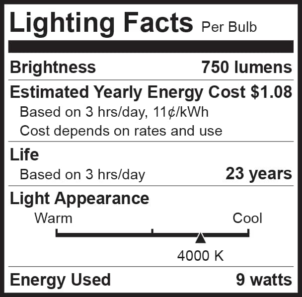 Lâmpadas LED de 60 watts LED de Bioluz 4000k Branco de 9 watts = lâmpadas de 60w lâmpadas A19 24
