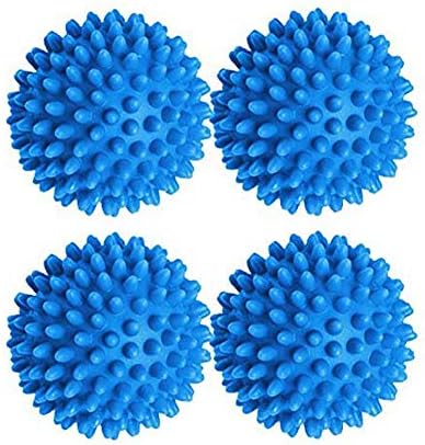 Pacote mais úmido de 6 bolas mais secas, alternativa de amaciador de tecido ecológica, 2 '', azul