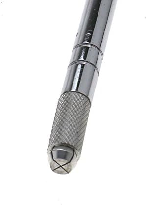 Microblading de aço prateado manual de caneta microblade agulha portador leve Slim