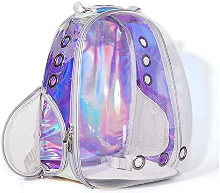 Saco de bolha de mochila de mochila de gato ZGWL PET, respirável e durável, cápsula espacial transparente