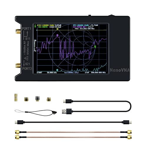 Kit de analisador de rede vetorial nanovna-h4 4 polegadas LCD Touch Screen 10KHz-1,5GHz HF VHF Analisador de antena