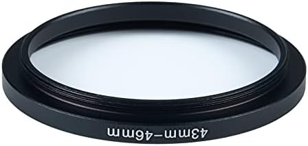 Adaptador de filtro anel de 43 a 46 mm a 46 mm para todas as marcas UV nd Cpl Ring-up Ring-Up Rings Filtro