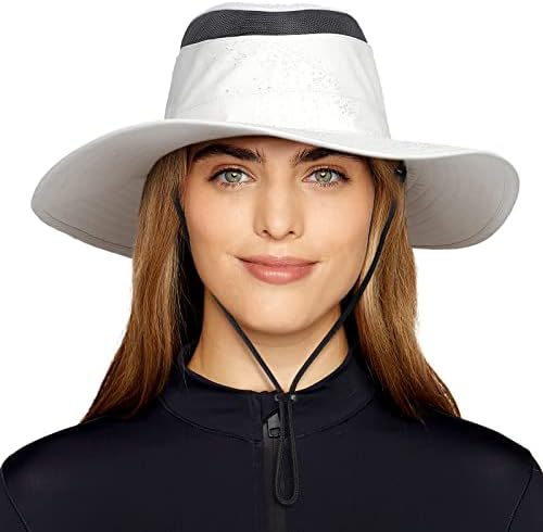 Mens Sun Hat Hat Brim Ampla Brim Upf 50+ Mesh Bucket Hat Hat Womens Summer Summer Beach Safari Fishing