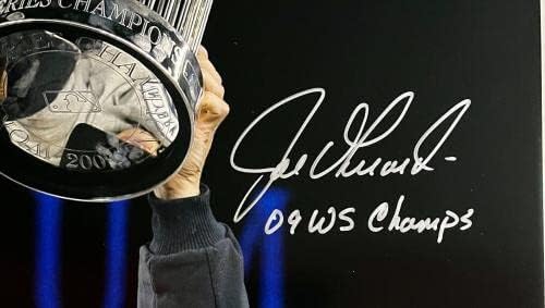 Joe Girardi assinou 09 W.S. Champs 11x14 JSA NN58594 - Fotos autografadas da MLB