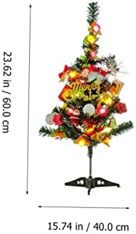 AMOSFUN 1 Set Pacote de Árvore de Natal Natividade Decoração de Desktop Decoração de Natividade Miniatura