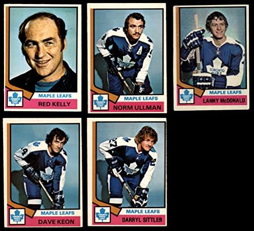 1974-75 O-PEE-Chee Toronto Maple Leafs perto da equipe Conjunto Toronto Maple Leafs VG/Ex Maple Leafs