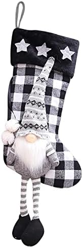 Ovos de cerâmica pintados meias de Natal grandes meias de natal decoração santa boneco de neve rena estocando