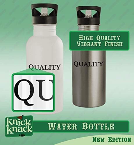 Presentes Knick Knack Journalism - Hashtag de aço inoxidável de 20 onças garrafa de água ao ar