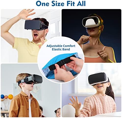 Guarda -suor ajustável, banda de suor de máscara de VR, acessórios de VR respiráveis ​​Máscara