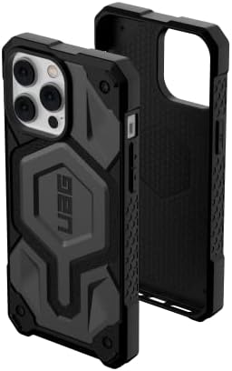 Urban Armour Gear UAG projetado para iPhone 14 Pro Max Case Silver 6.7 Monarch Pro Build-In Magnet Compatível