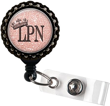LPN Royalty - Resina Pink Recomulador retrátil do suporte de identificação