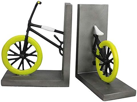 Teerwere Bookendnd Industrial Bicycle Books Sett of 2 Art Bookend Decoration Office Book Creative Arquivo