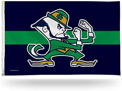 Rico Industries NCAA Notre Dame Fighting Irish Green Stripe 3 'x 5' bandeira bandeira 3 'x 5' bandeira de