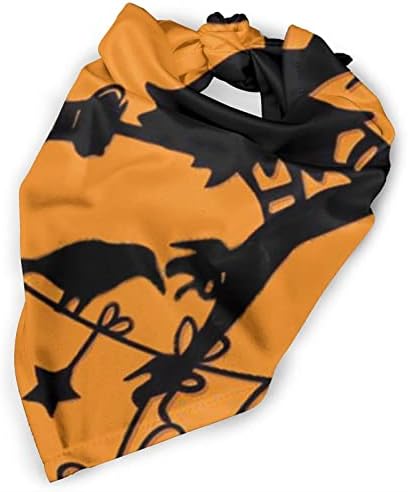 Halloween Witch Flying Dog Felfs, Bibs diários Silenciador confortável - colarinho de gravata borbole