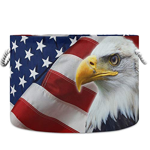 Visesunny American Flag Animal Eagle Cestas