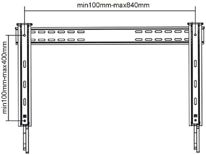 OSD Audio FM-48F Ultra Slim Fixed Wall Mount por TV LED e LCD de 37 a 63 polegadas e LCD