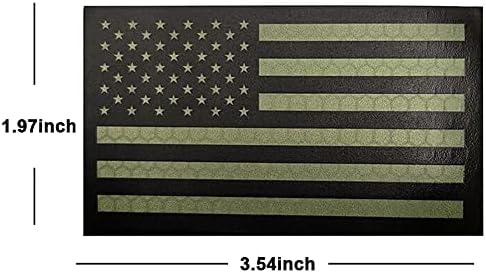 2 Pacote Tactical EUA American Flag US Estados Unidos da América Militar Militar Badge Infravermelho Ir