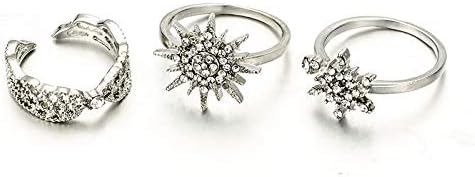 Anéis de casamento e noivado para mulheres Ring Diamond Fashion Set e Wind All-Ring Men Broche
