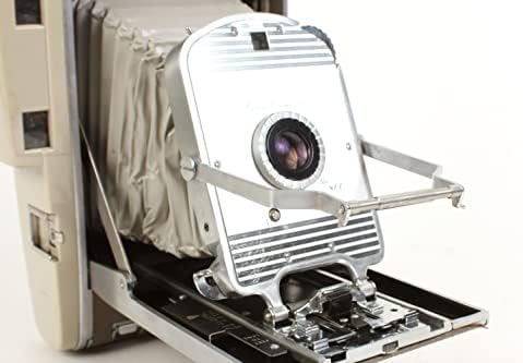 Roupa de câmera instantânea vintage com flash, estojo, manual - exibição/suporte